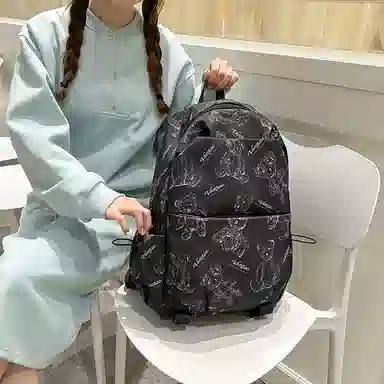 垣途者 涂鸦小熊韩版百搭 尼龙 双肩包 女款 多色