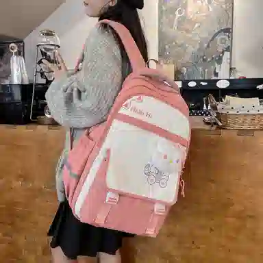 垣途者 日系可爱学生初中高中 帆布 双肩包 女款 多色