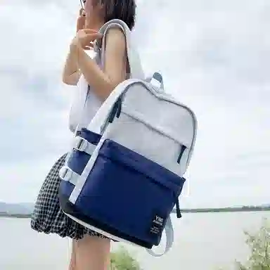 垣途者 百搭大容量时尚潮流通勤学院风 尼龙 双肩包 常规 男女同款情侣款 多色