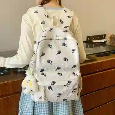 垣途者 日系小清新百搭初高中大学生 尼龙 双肩包 常规 女款 多色