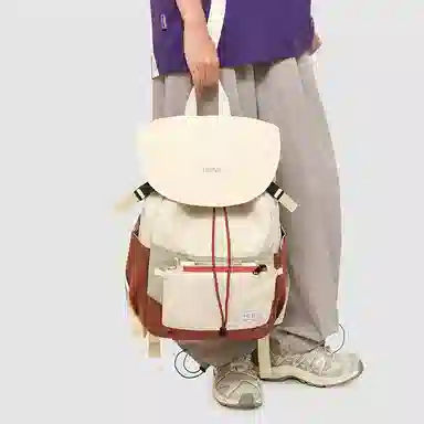 垣途者 撞色潮流初高中大学生百搭 牛津布 书包背包双肩包 女款 多色