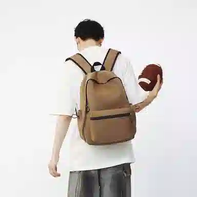 垣途者 简约百搭初高中大学生日系小清新背包 尼龙 双肩包 常规 男女同款情侣款 多色