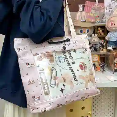 垣途者 卡通可爱日系软妹痛包学生大容量 尼龙 单肩包 常规 女款 多色