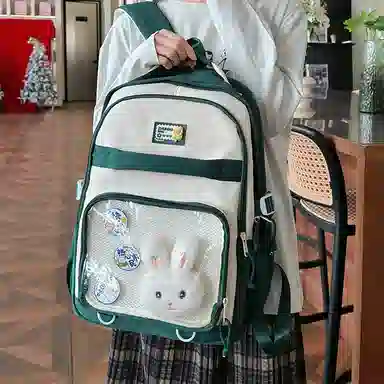 垣途者 日系可爱少女初高中大学生 尼龙 双肩包 女款 多色