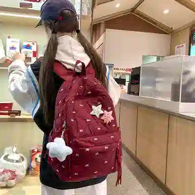 垣途者 可爱少女简约百搭学生书包初高中大学生 尼龙 双肩包 女款 多色