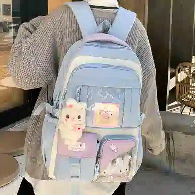 垣途者 书包学生可爱日系软妹背包 帆布 帆布包双肩包 常规 女款 多色