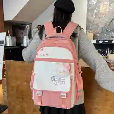 垣途者 日系可爱学生初中高中 帆布 双肩包 女款 多色