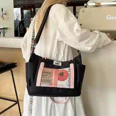 垣途者 可爱少女吧唧透明 尼龙 托特包痛包单肩包 女款 多色