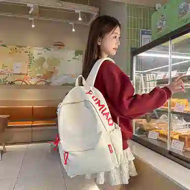 垣途者 小清新纯色百搭 尼龙 双肩包 男女同款情侣款 多色