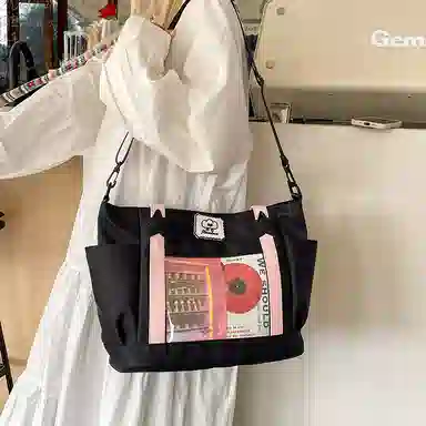 垣途者 可爱少女吧唧透明 尼龙 托特包痛包单肩包 女款 多色