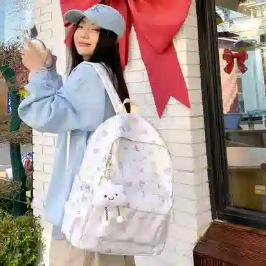 垣途者 日系可爱休闲大容量学生书包初高中大学生 尼龙 双肩包 女款 多色