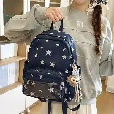 垣途者 日系可爱少女星星 棉 双肩包 女款 多色