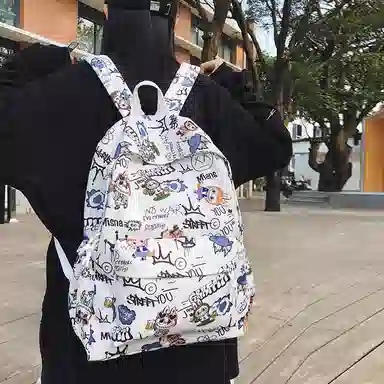 垣途者 卡通动漫涂鸦 尼龙 双肩包 男女同款情侣款 多色