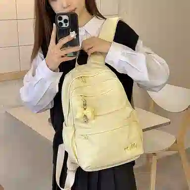 垣途者 日系小清新简约百搭韩版 尼龙 双肩包 常规 女款 多色