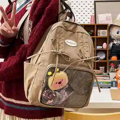 垣途者 日系可爱痛包书包 尼龙 双肩包 常规 女款 多色