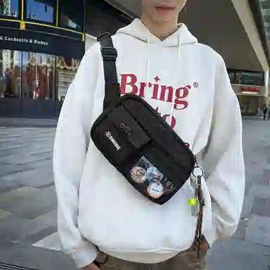 垣途者 街头潮流单肩包时尚运动骑行背包 尼龙 斜挎包 常规 男女同款情侣款 多色