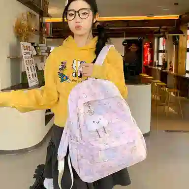 垣途者 日系可爱休闲大容量学生书包初高中大学生 尼龙 双肩包 女款 多色