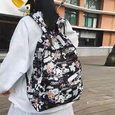 垣途者 卡通动漫涂鸦 尼龙 双肩包 男女同款情侣款 多色