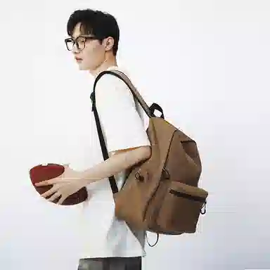 垣途者 简约百搭初高中大学生日系小清新背包 尼龙 双肩包 常规 男女同款情侣款 多色