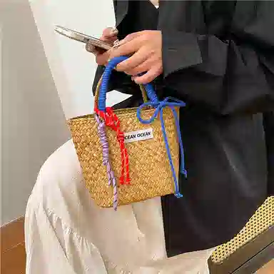 垣途者 简约时尚复古大气 草编 手提包 女款 多色