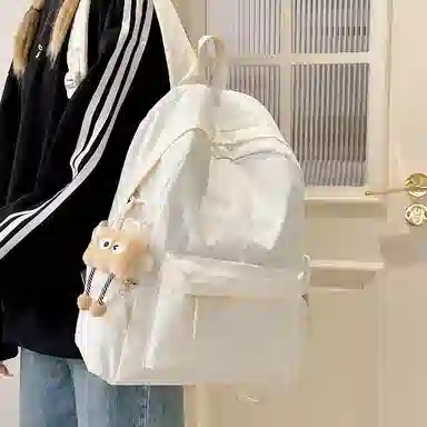 垣途者 简约百搭日系小清新学生书包初高中大学生 尼龙 休闲双肩包 常规 男女同款情侣款 多色