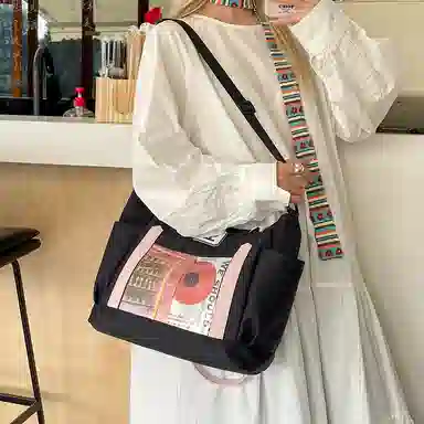 垣途者 可爱少女吧唧透明 尼龙 托特包痛包单肩包 女款 多色