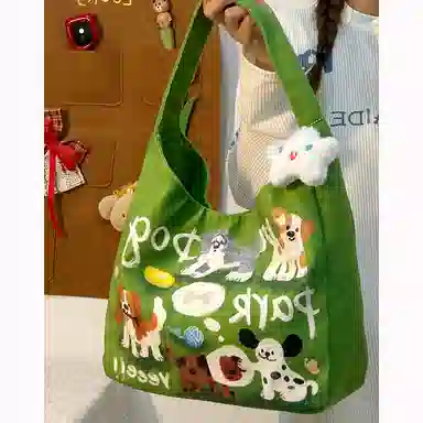 垣途者 涂鸦简约百搭大容量上课通勤 帆布 帆布包托特包单肩包 女款 多色