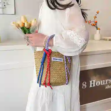 垣途者 简约时尚复古大气 草编 手提包 女款 多色