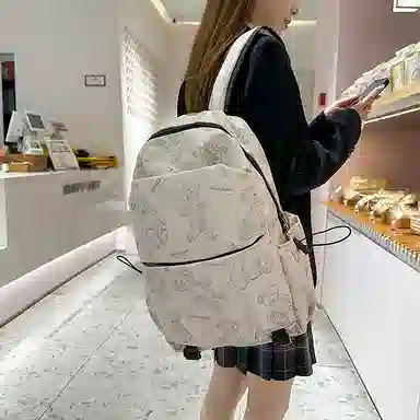 垣途者 涂鸦小熊韩版百搭 尼龙 双肩包 女款 多色