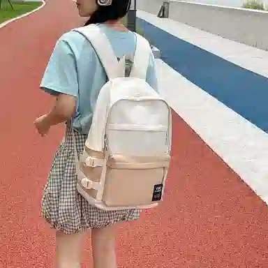 垣途者 百搭大容量时尚潮流通勤学院风 尼龙 双肩包 常规 男女同款情侣款 多色