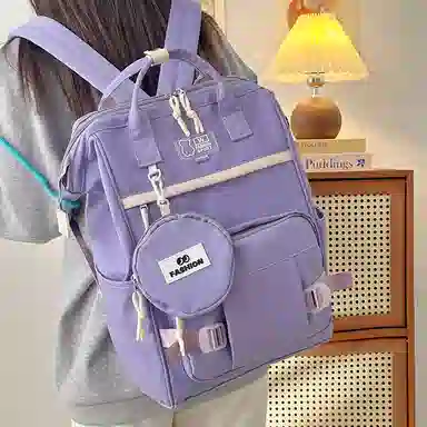 垣途者 日系简约百搭休闲 尼龙 双肩包 女款 多色