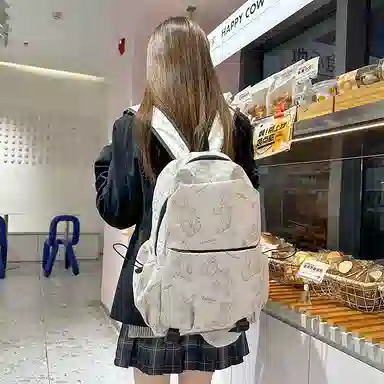 垣途者 涂鸦小熊韩版百搭 尼龙 双肩包 女款 多色