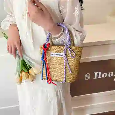 垣途者 简约时尚复古大气 草编 手提包 女款 多色