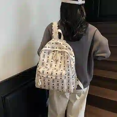 垣途者 日常通勤时尚百搭高级感小熊出游背包 布 大容量双肩包 常规 女款 多色