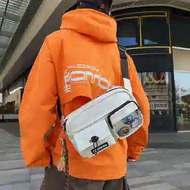 垣途者 街头潮流单肩包时尚运动骑行背包 尼龙 斜挎包 常规 男女同款情侣款 多色