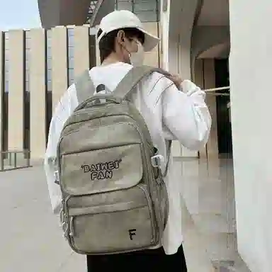 垣途者 街头潮流 尼龙 双肩包 男女同款情侣款 多色