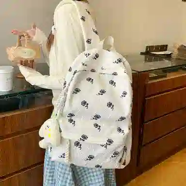 垣途者 日系小清新百搭初高中大学生 尼龙 双肩包 常规 女款 多色