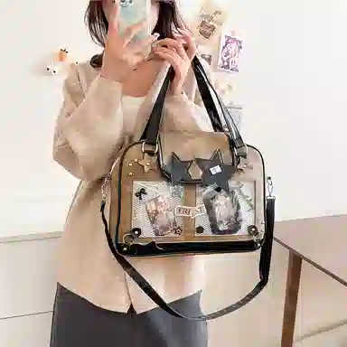 垣途者 甜美少女日系二次元时尚上课 牛仔布 斜挎包 女款 多色