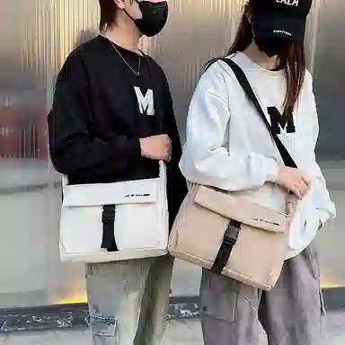 垣途者 简约百搭学生街头潮流 尼龙 斜挎包 男女同款情侣款 多色