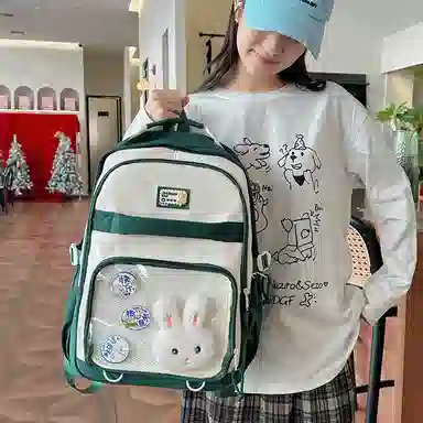 垣途者 日系可爱少女初高中大学生 尼龙 双肩包 女款 多色