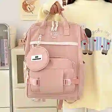 垣途者 日系简约百搭休闲 尼龙 双肩包 女款 多色