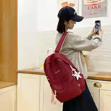 垣途者 书包小清新简约百搭初高中大学生背包 尼龙 双肩包 女款 多色