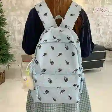 垣途者 日系小清新百搭初高中大学生 尼龙 双肩包 常规 女款 多色