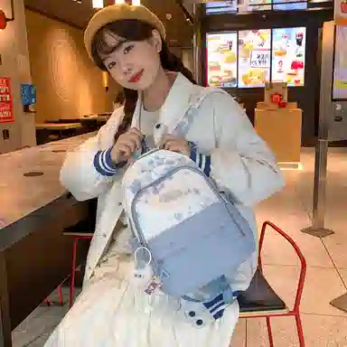 垣途者 小众扎染韩版百搭 尼龙 双肩包 女款 多色