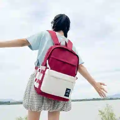 垣途者 百搭大容量时尚潮流通勤学院风 尼龙 双肩包 常规 男女同款情侣款 多色