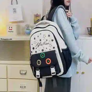 垣途者 韩版时尚简约大气学院风 尼龙 双肩包 女款 多色