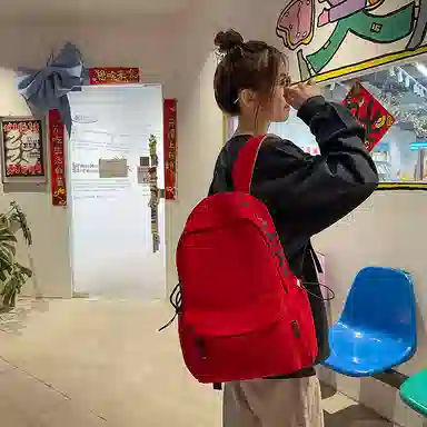垣途者 小清新纯色百搭 尼龙 双肩包 男女同款情侣款 多色