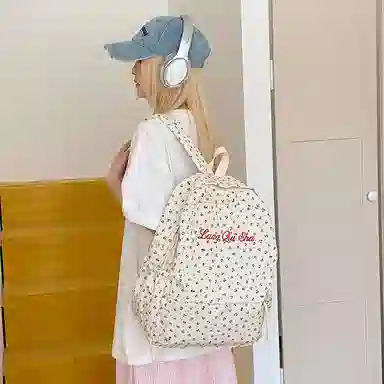 垣途者 小碎花日系小清新高颜值 尼龙布 双肩包 女款 多色