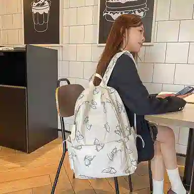 垣途者 日系小清新可爱蝴蝶初中高中大学生 尼龙 双肩包 女款 多色