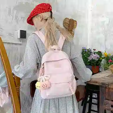 垣途者 日系可爱少女小清新韩版百搭 尼龙布 双肩包 女款 多色